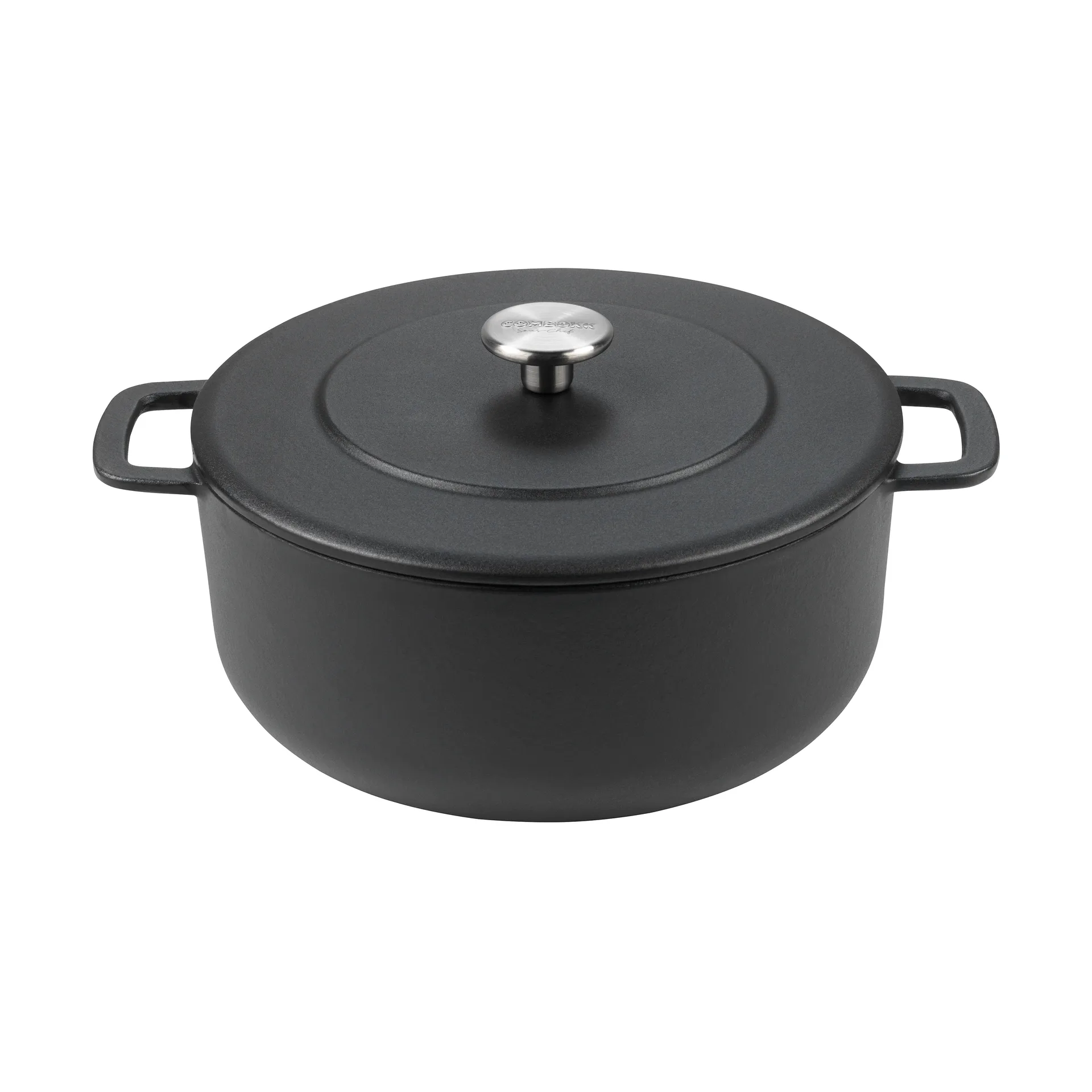 Combekk Enameled cast iron casserole Ø24 cm, Black Combekk