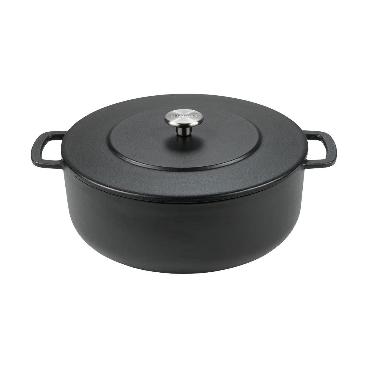 Combekk Enameled cast iron casserole o28 cm Black | Scandinavian Design | Cooking pots & Casserole dishes | Red