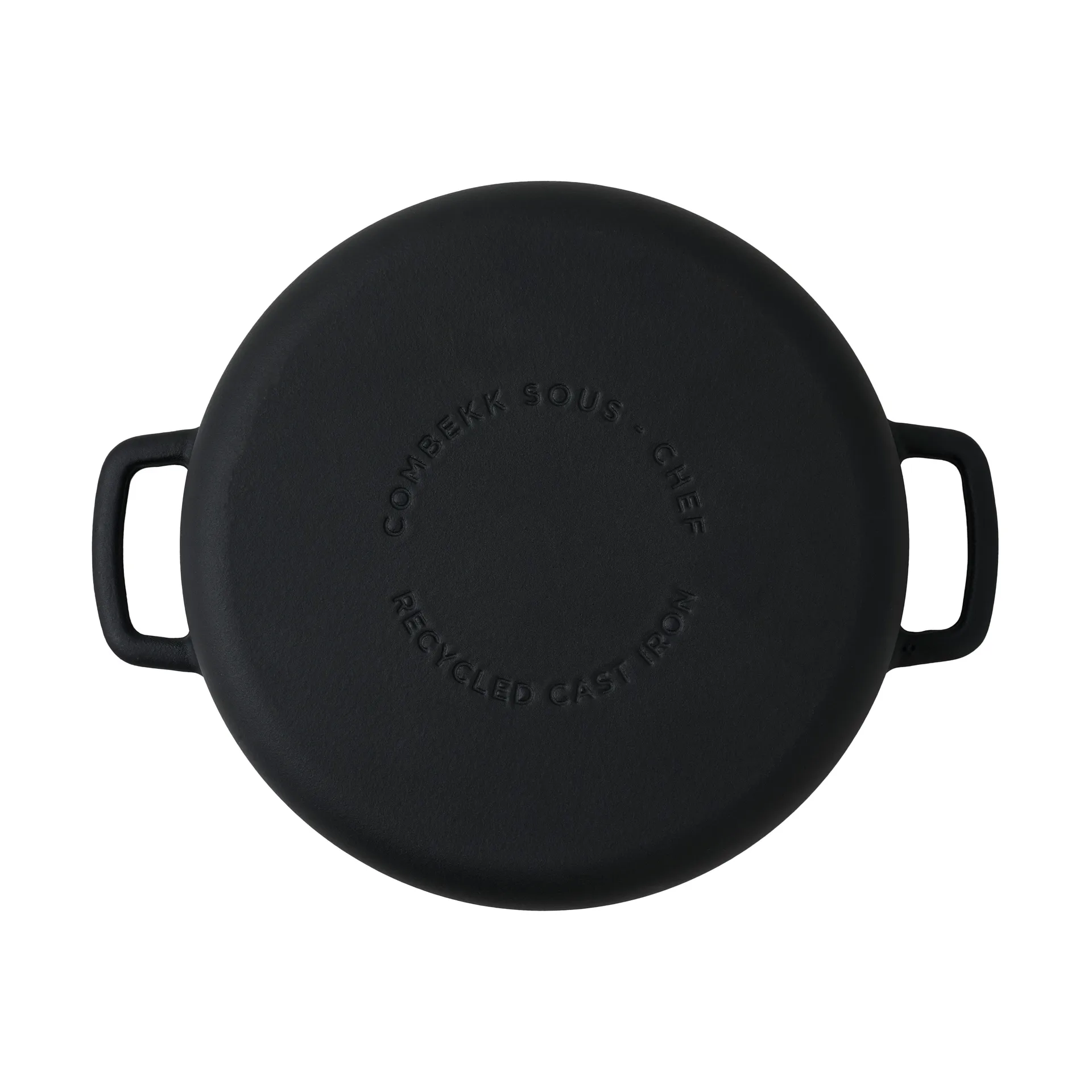 Combekk Enameled cast iron frying pan Ø28 cm, Matt Black Combekk