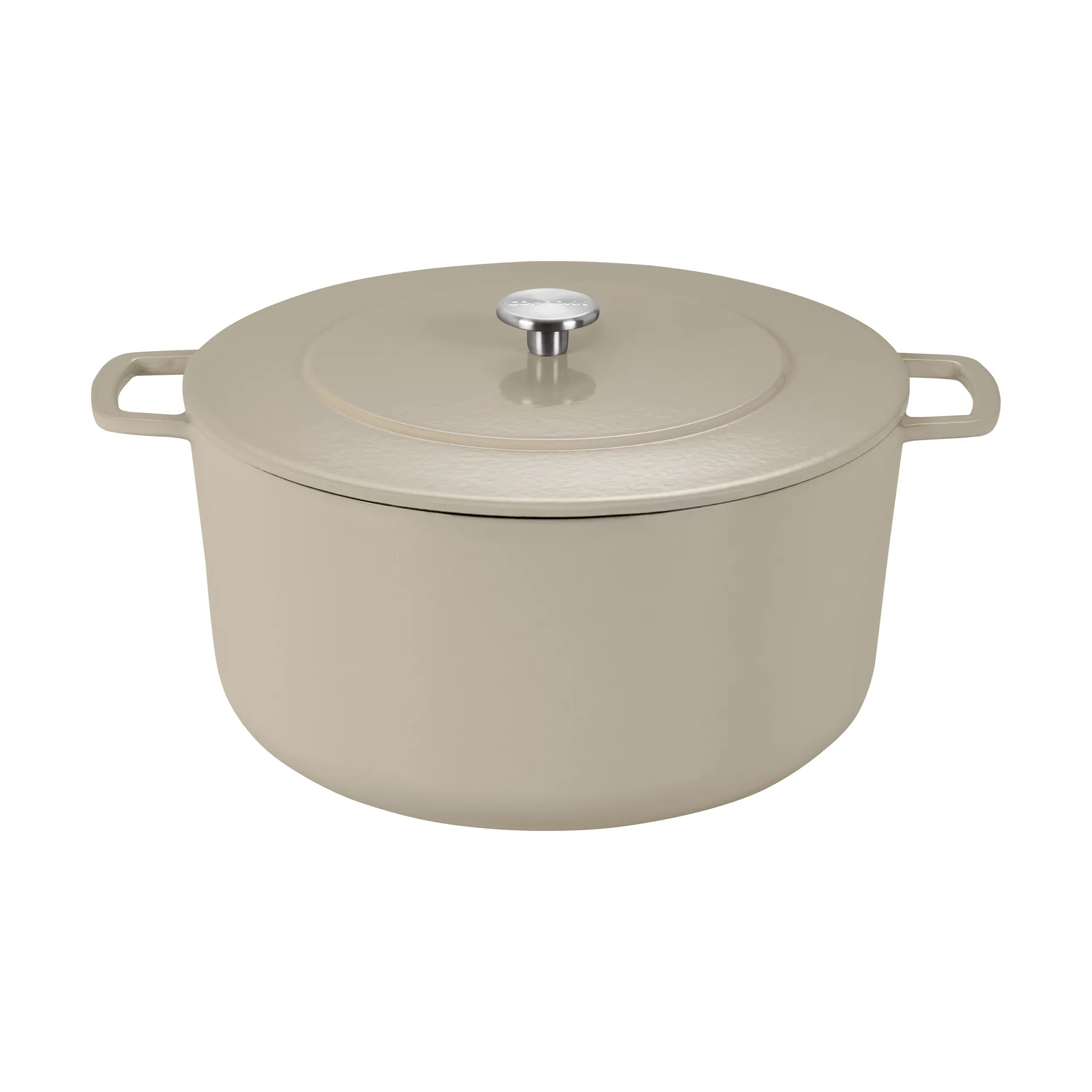 Combekk Enameled cast iron pot Ø32 cm, Sand-gold knob Combekk