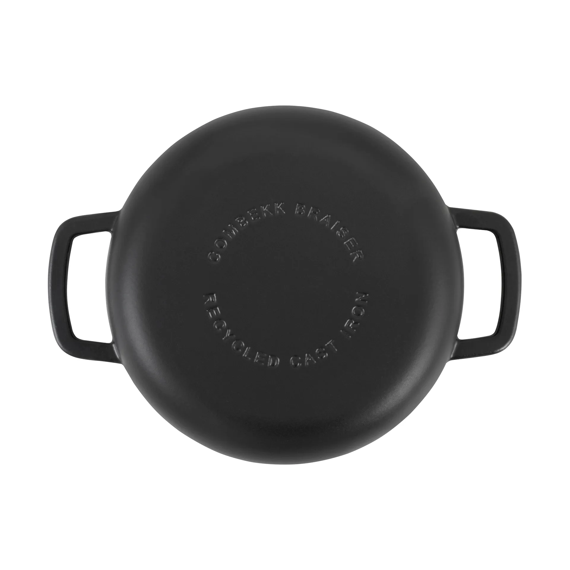 Combekk Enameled cast iron sauté pan Ø28 cm, Black-gold knob Combekk