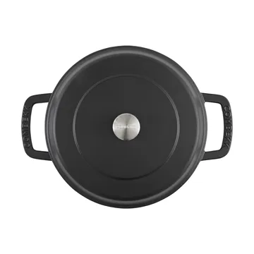 Combekk Enameled cast iron sauté pan Ø28 cm - Black-silver knob - Combekk