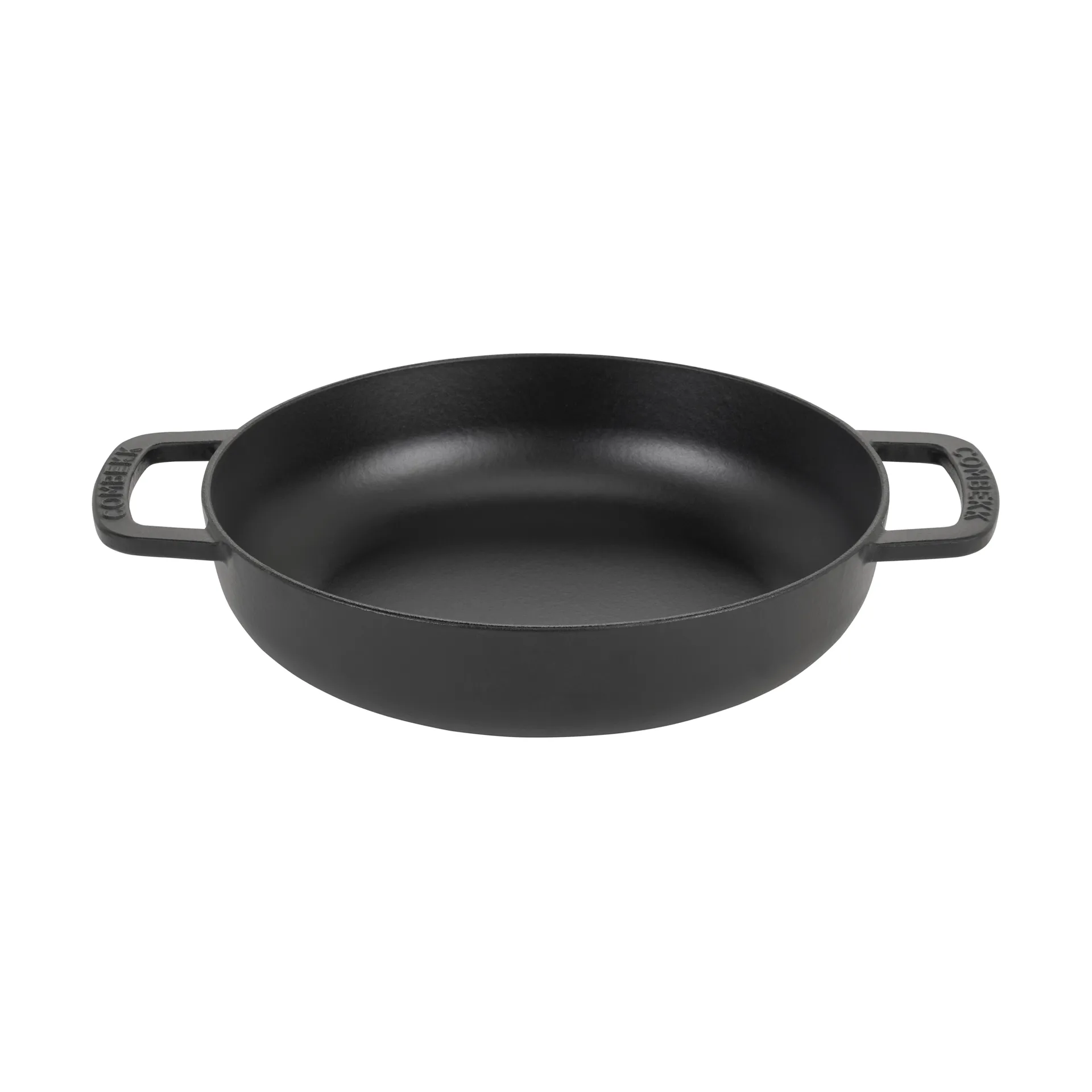 Combekk Enameled cast iron sauté pan Ø28 cm, Black-silver knob Combekk