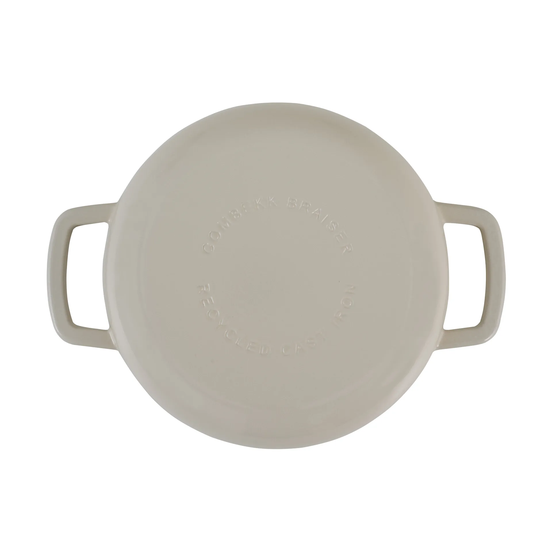 Combekk Enameled cast iron sauté pan Ø28 cm, Sand-gold knob Combekk