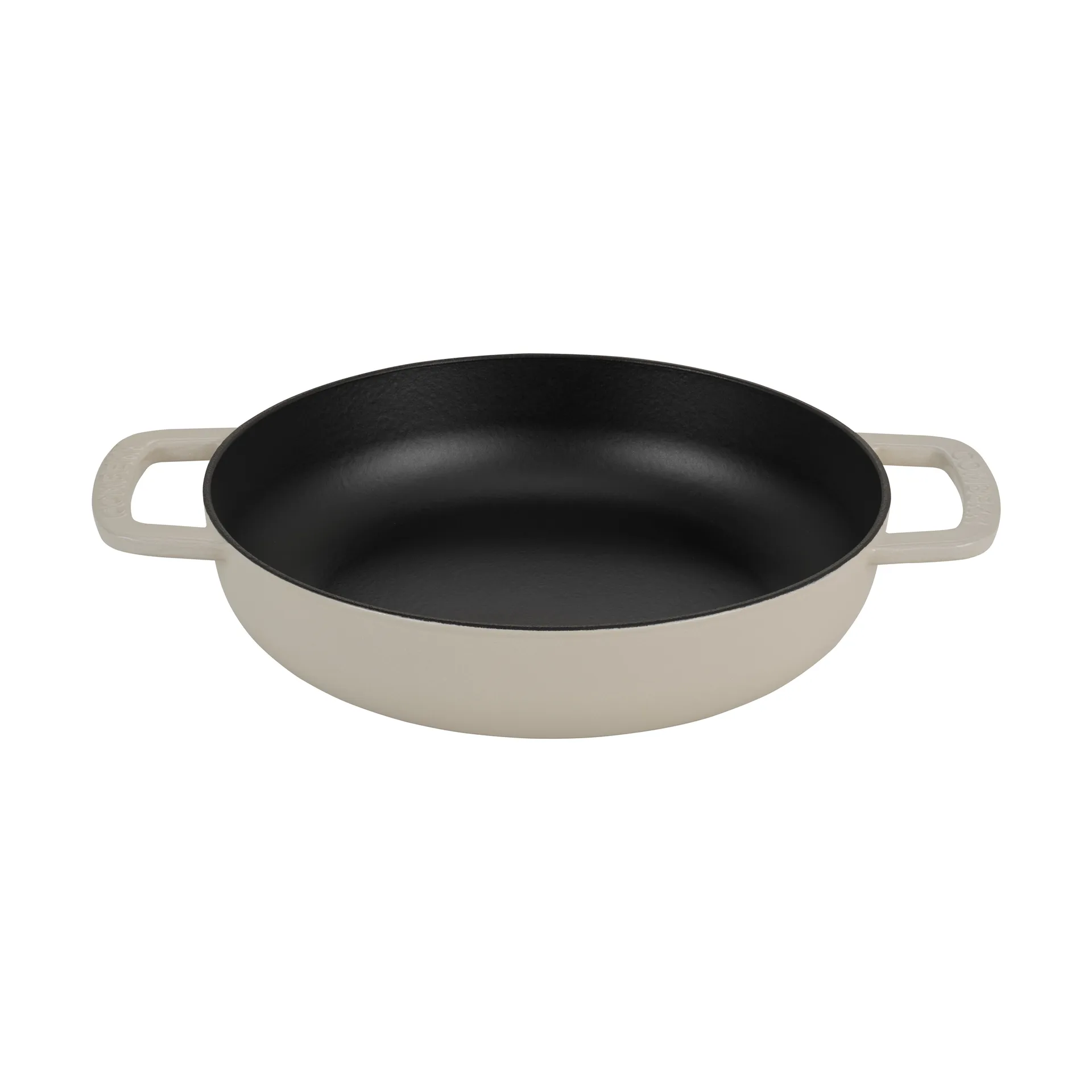Combekk Enameled cast iron sauté pan Ø28 cm, Sand-gold knob Combekk