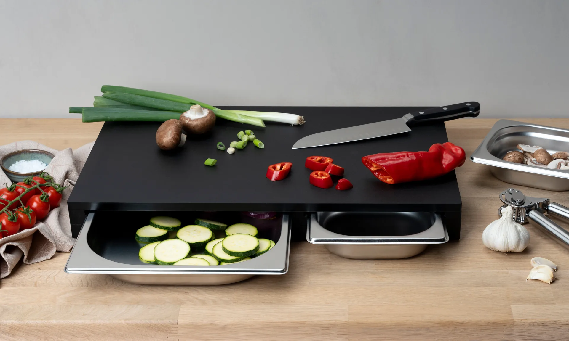 Duracore chopping board 2 drawers, 49.5x32.5 Continenta