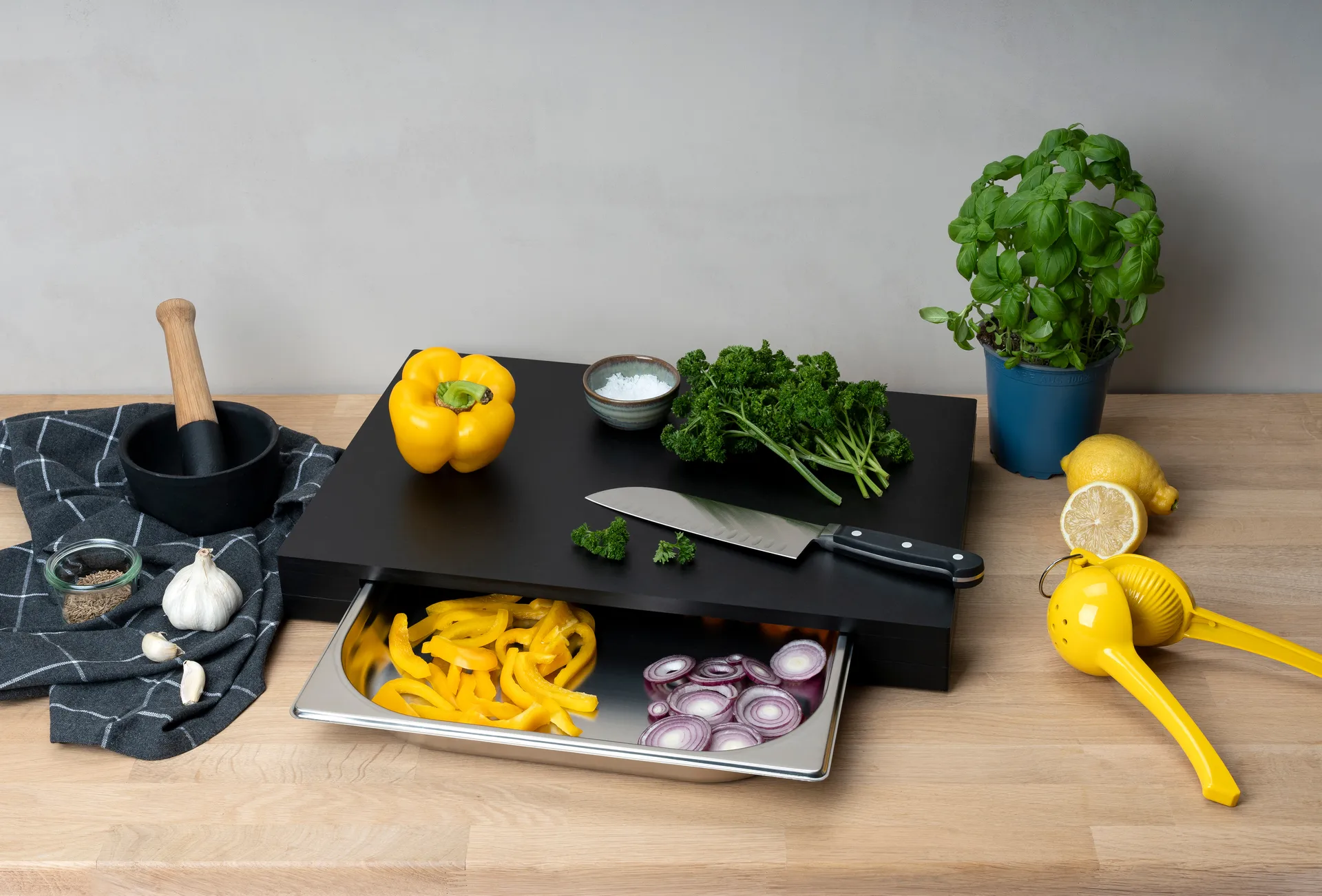 Duracore cutting board with drawer, 48x32.5 Continenta