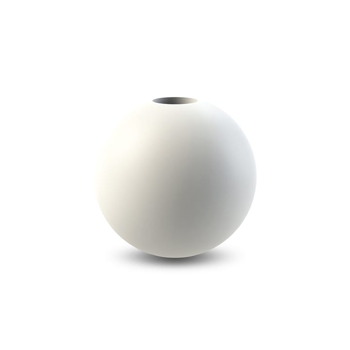 Ball candle holder 8 cm - white - Cooee Design