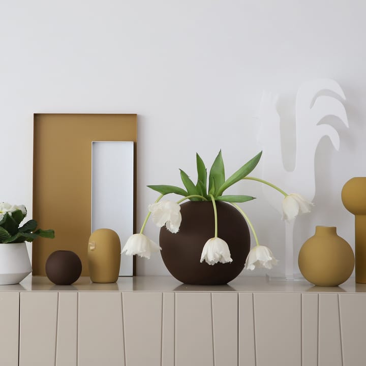Ball vase coffee - 20 cm - Cooee Design