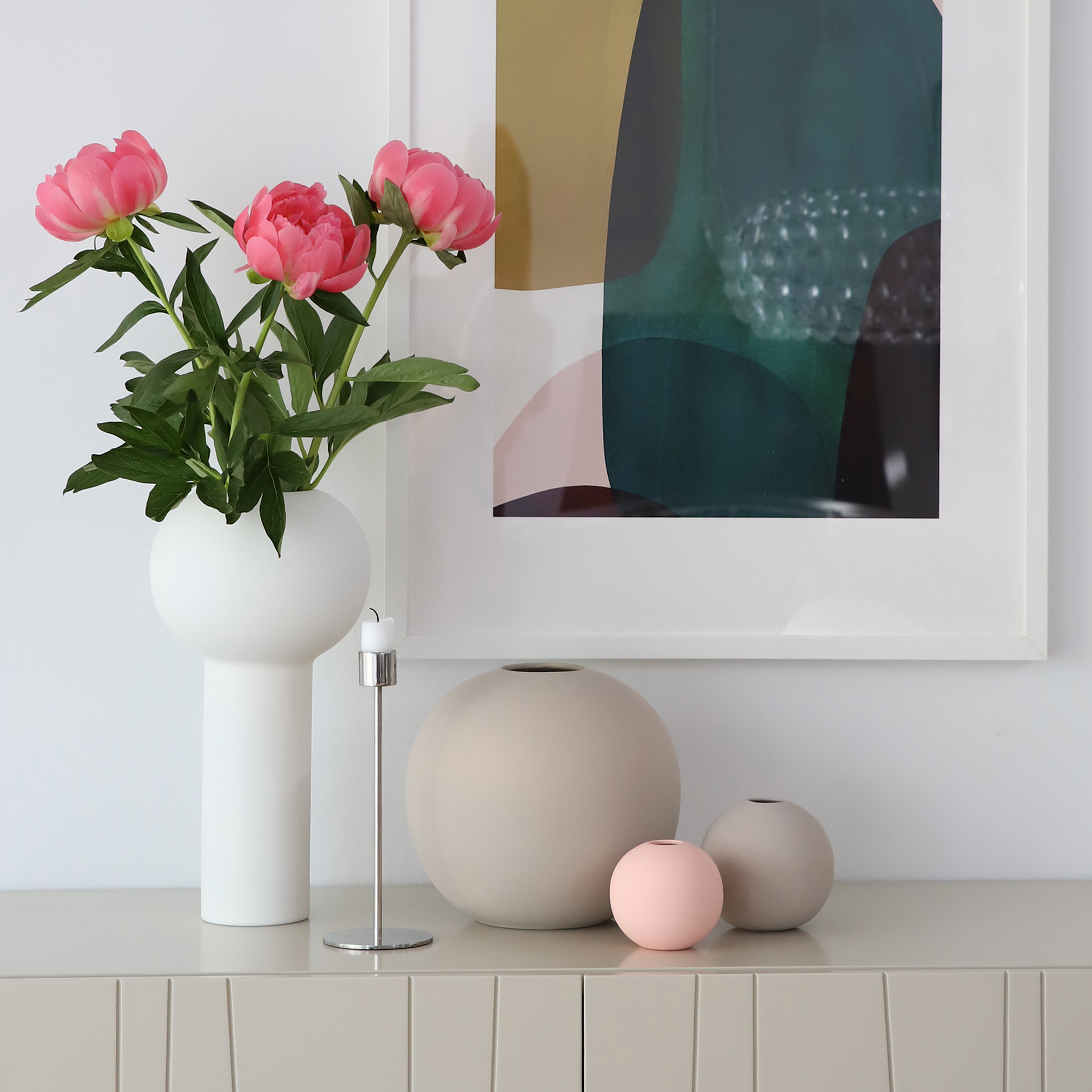 Cooee Design Vase Edge Ball Dusty Pink