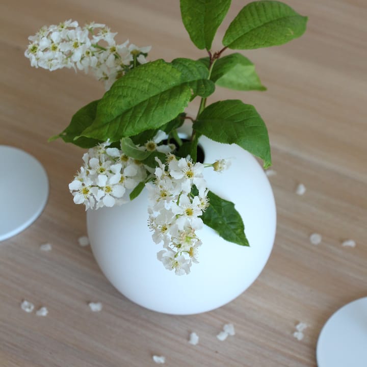 Ball vase white - 8 cm - Cooee Design