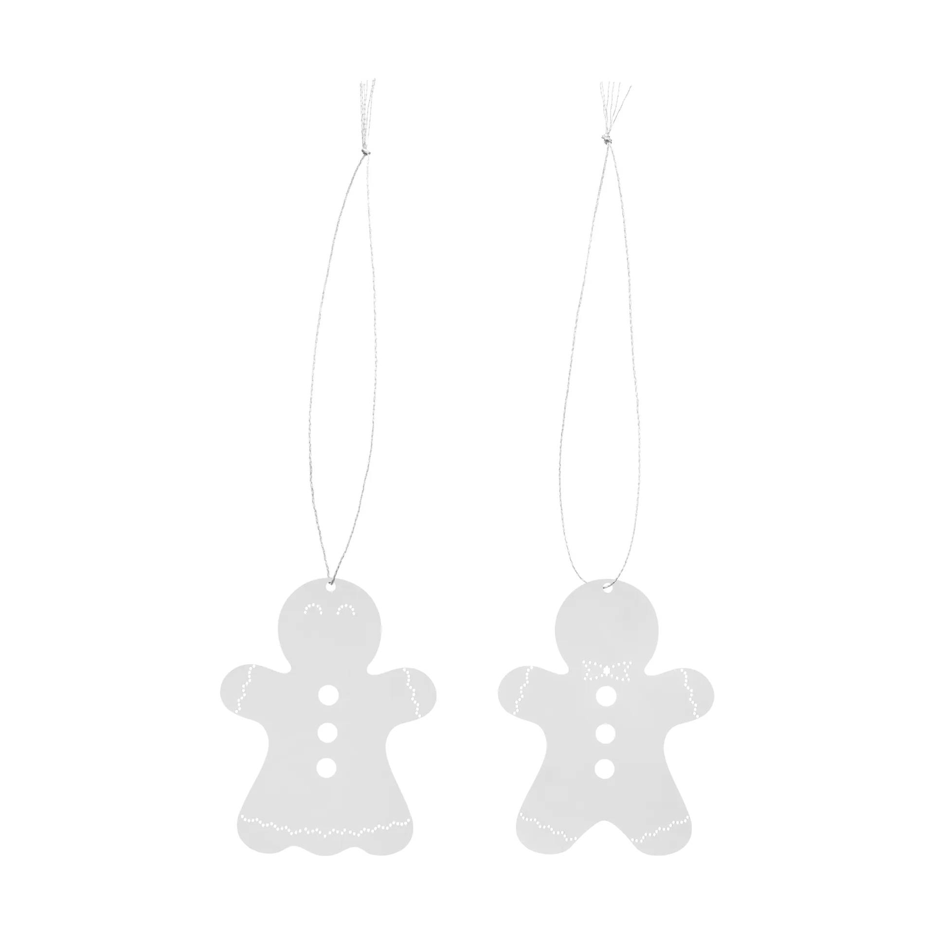 Christmas deco gingerbread 6 cm, Stainless steel Cooee Design