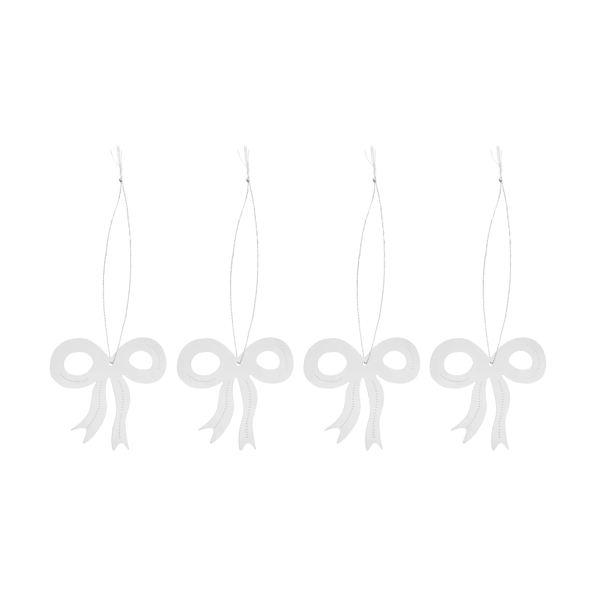 Christmas deco rosette 6 cm, Stainless steel Cooee Design