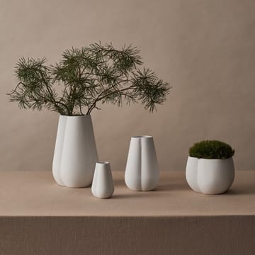 Clover flower pot 12 cm - white - Cooee Design