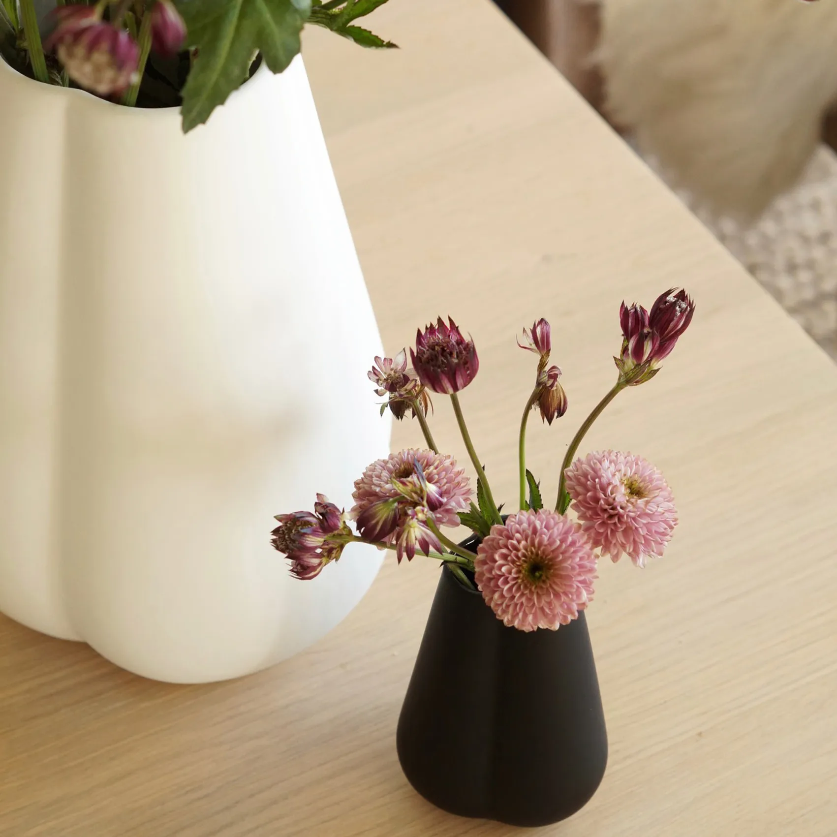 Clover vase 11 cm, black Cooee Design