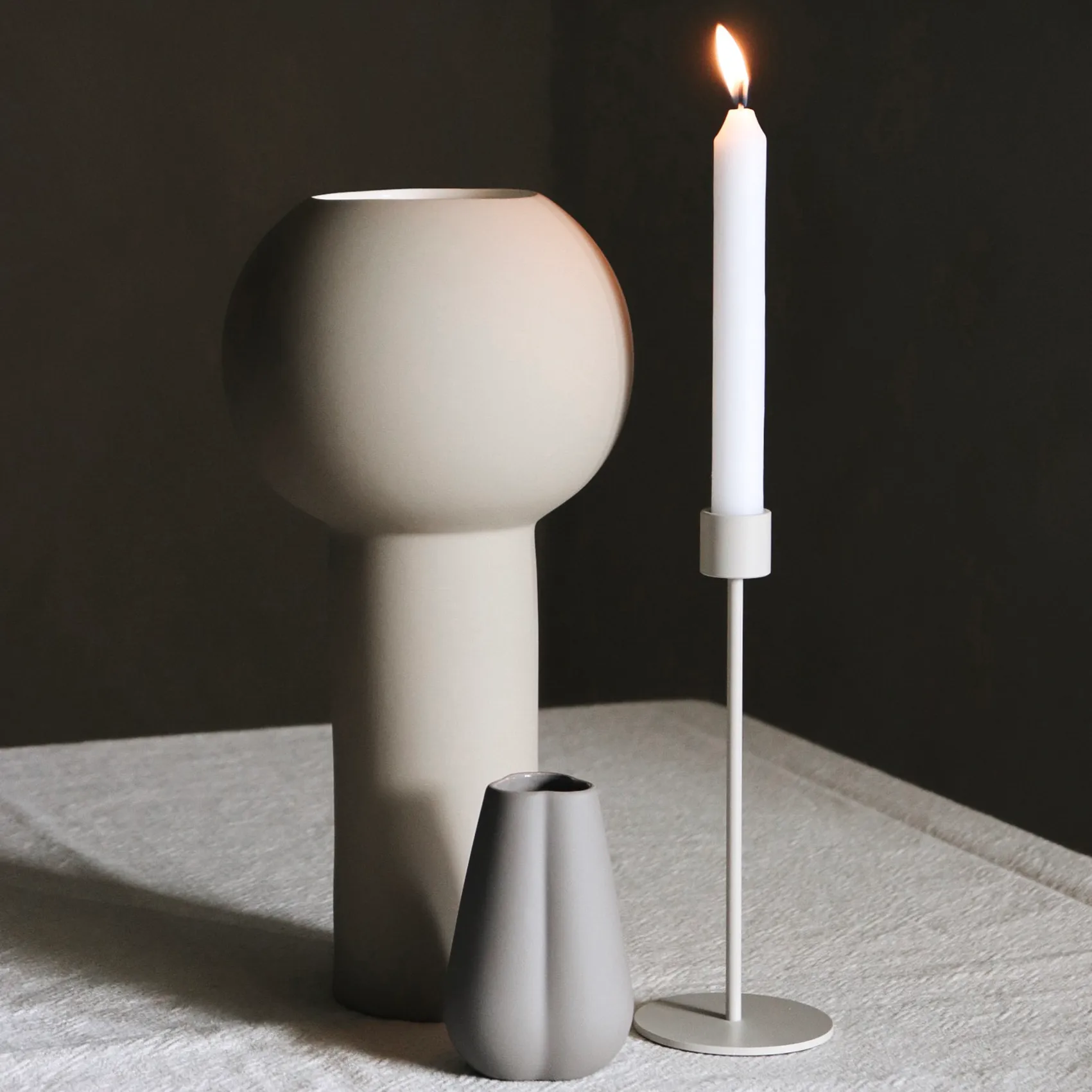 Clover vase 11 cm, mud Cooee Design