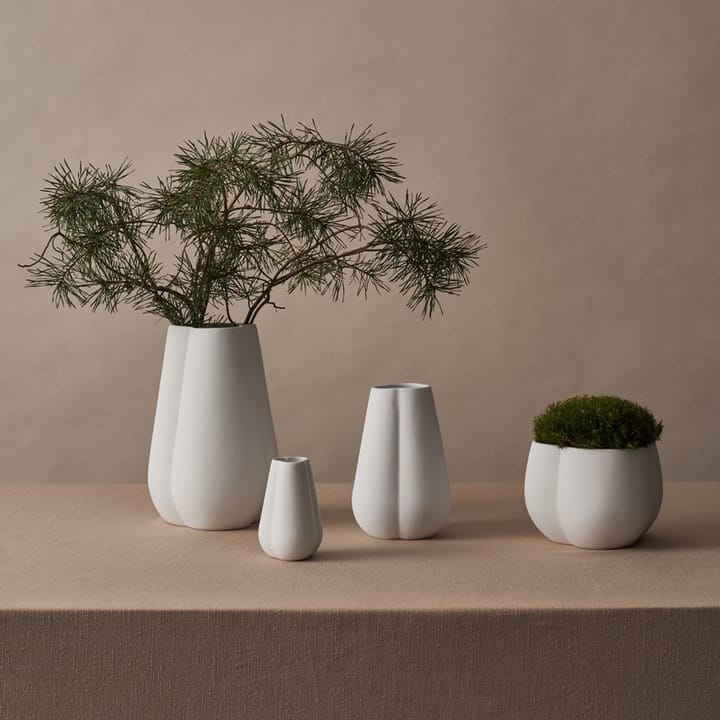 Clover vase 11 cm, white Cooee Design