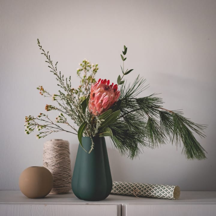 Clover vase 25 cm, dark green Cooee Design