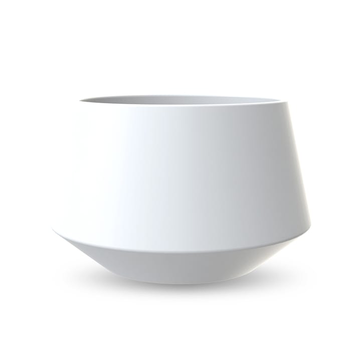 Convex flower pot 17 cm - white - Cooee Design