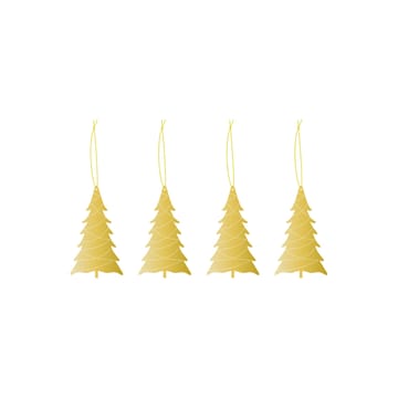 Cooee bauble brass 4-pack - Tree - Cooee Design