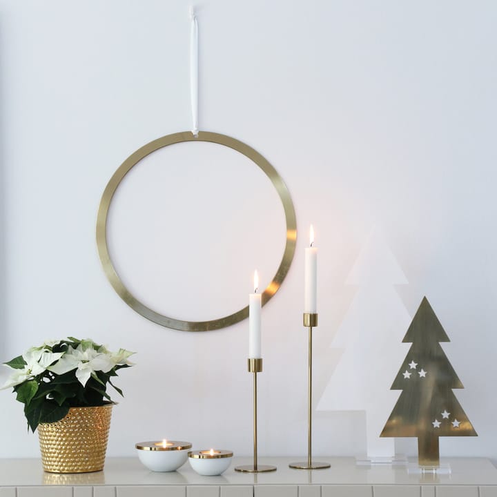 Cooee candle holder 21 cm, brass Cooee Design