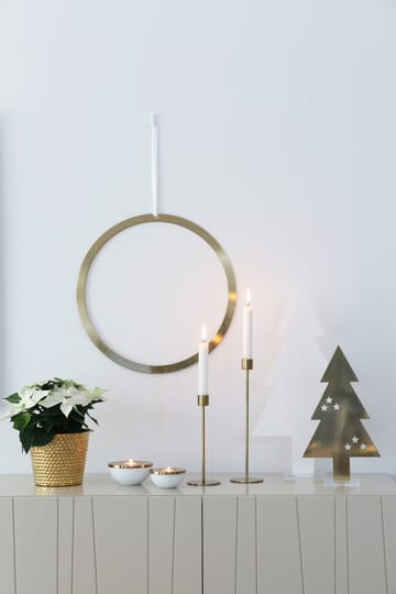 Cooee candle holder 29 cm - brass - Cooee Design