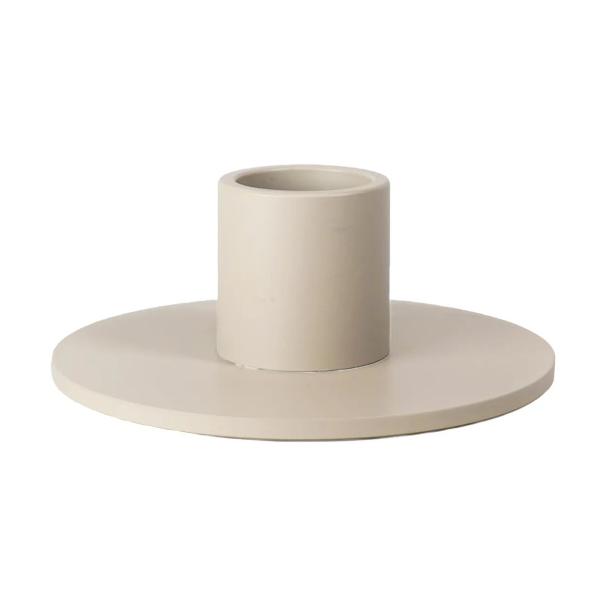 Cooee Design Cooee candle holder low 3 cm Sand | Scandinavian Design | Candle holders | Beige