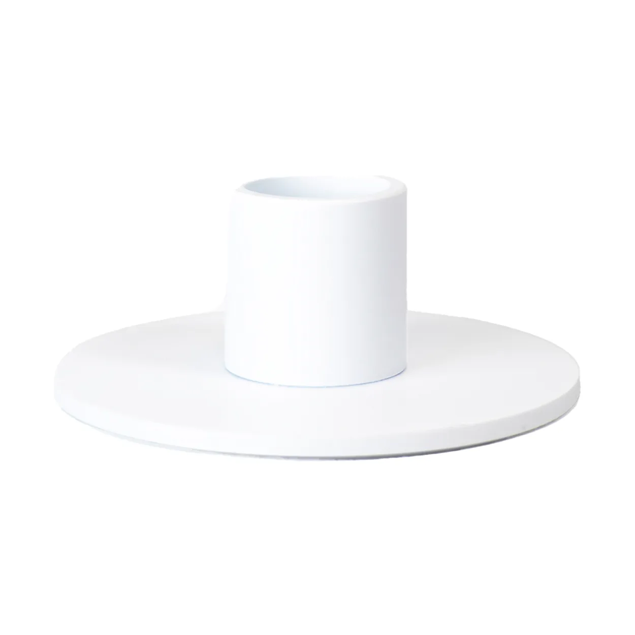 Cooee Design Cooee candle holder low 3 cm White | Scandinavian Design | Candle holders | White