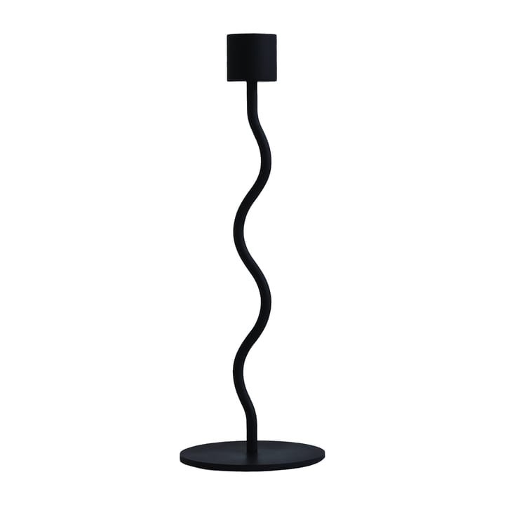 Curved candle holder 23 cm - Black - Cooee Design