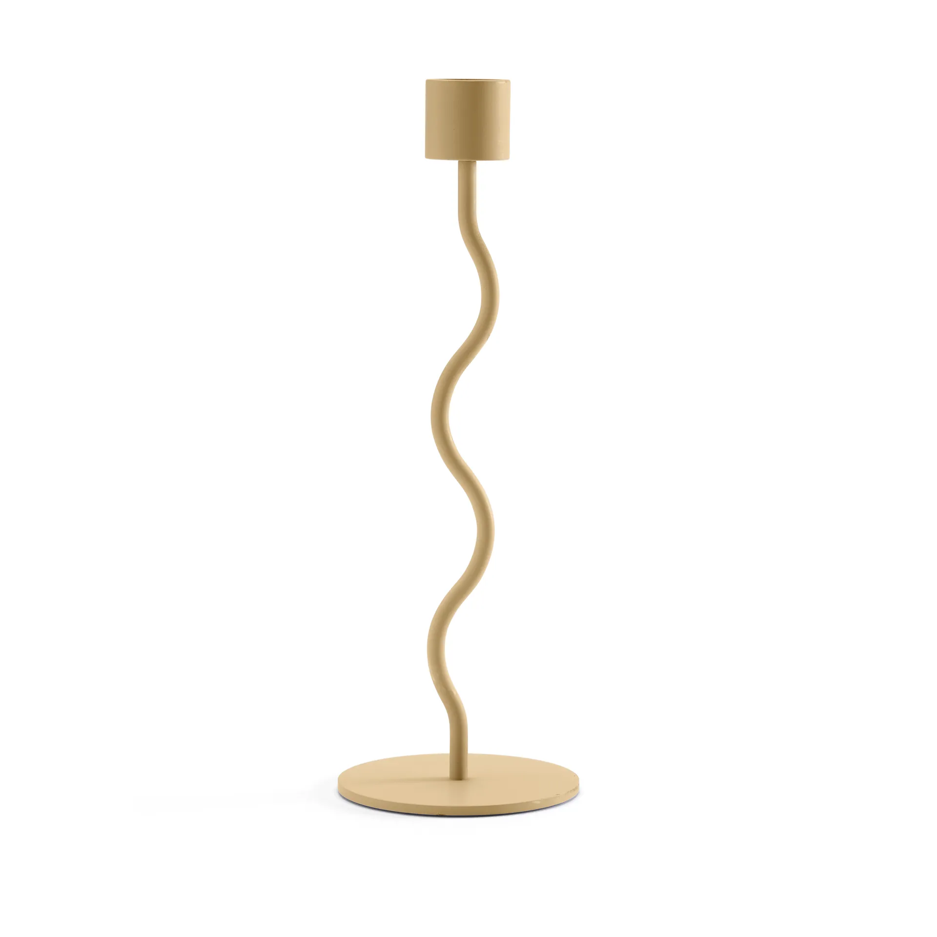 Curved candle holder 23 cm, Peanut Cooee Design