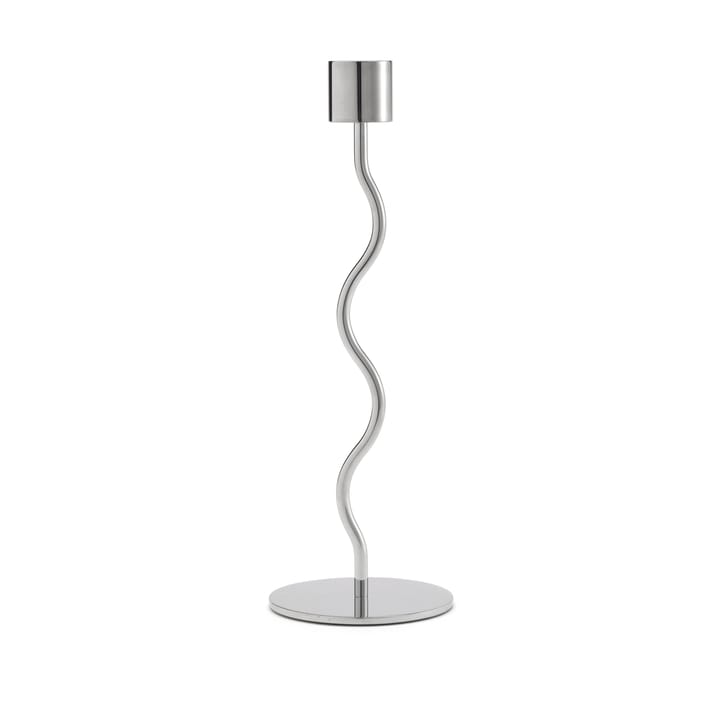 Curved candle holder 23 cm - Rostfritt stål - Cooee Design