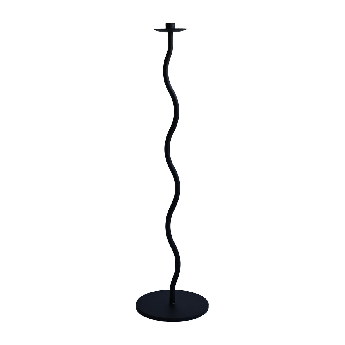 Cooee Design Curved candle holder 85 cm Black | Scandinavian Design | Candle holders | Black