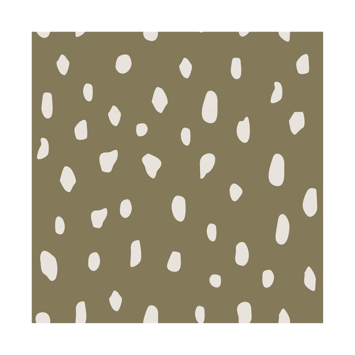 Dots napkins 33x33 cm 20-pack - Olive - Cooee Design