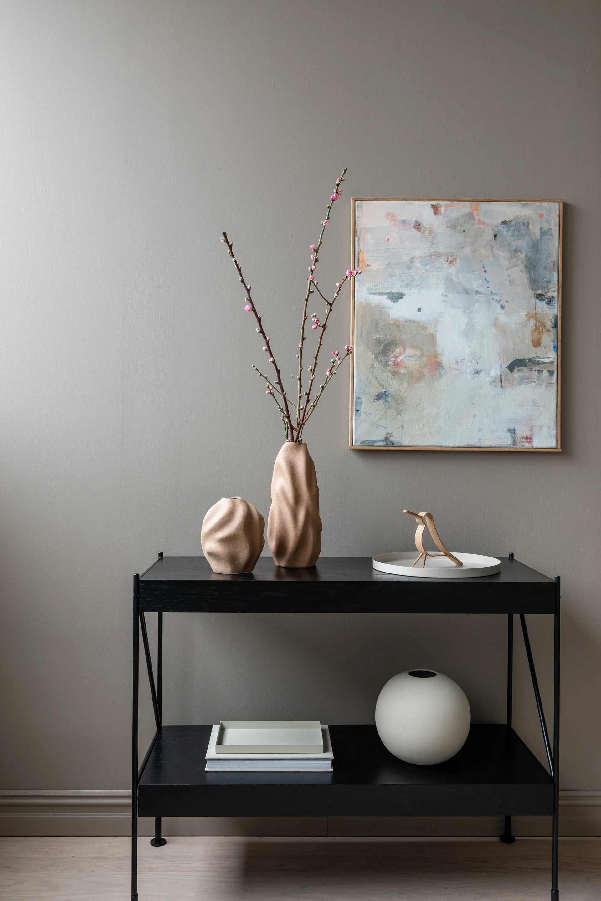 Drift vase 30 cm, walnut Cooee Design