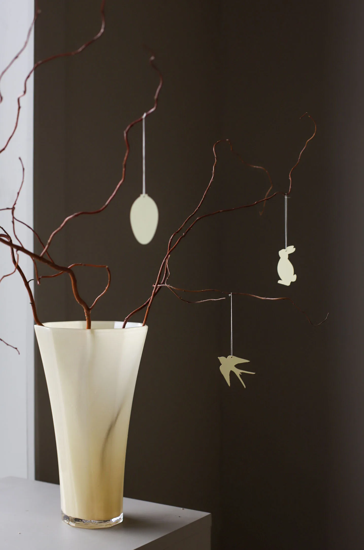 Easter Deco bird Easter decoration 4-pack, Light yellow Cooee Design