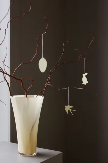 Easter Deco bird Easter decoration 4-pack - Light yellow - Cooee Design