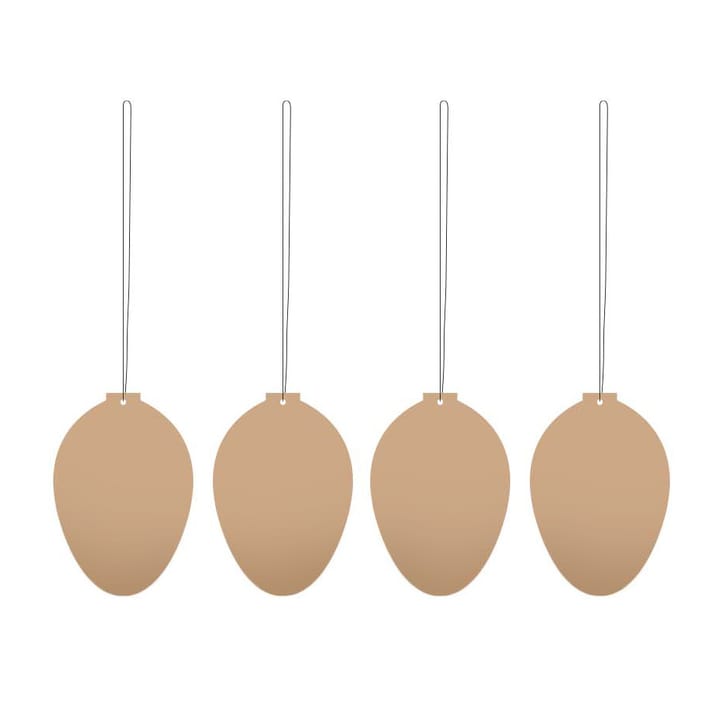 Easter Deco eggEaster decoration 4-pack - Cafe au lait - Cooee Design