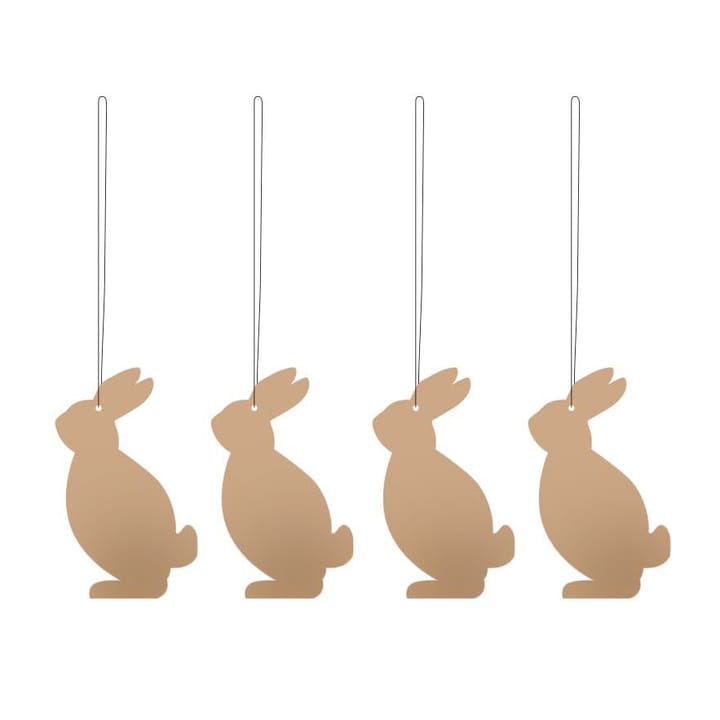 Easter Deco hare Easter decoration 4-pack - Cafe au lait - Cooee Design