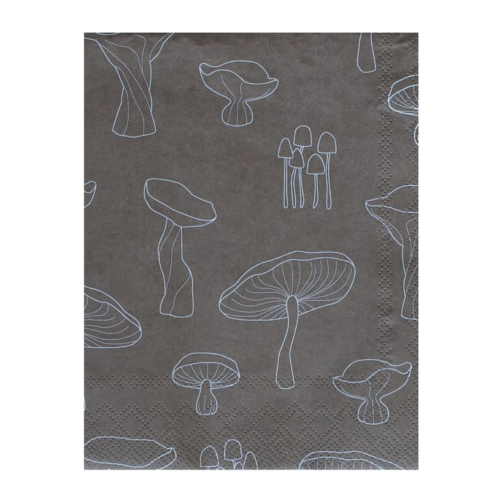 Fungi napkin 16x16 cm 20-pack - Hazelnut-white - Cooee Design