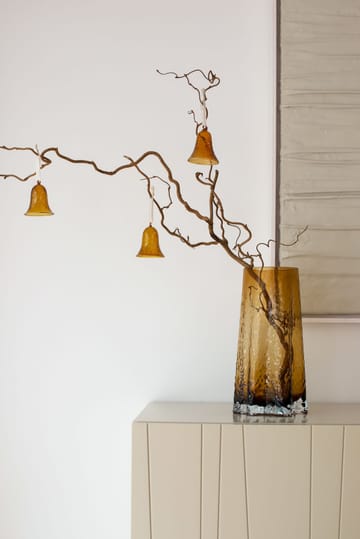 Gry bell clock 8 cm - Cognac - Cooee Design
