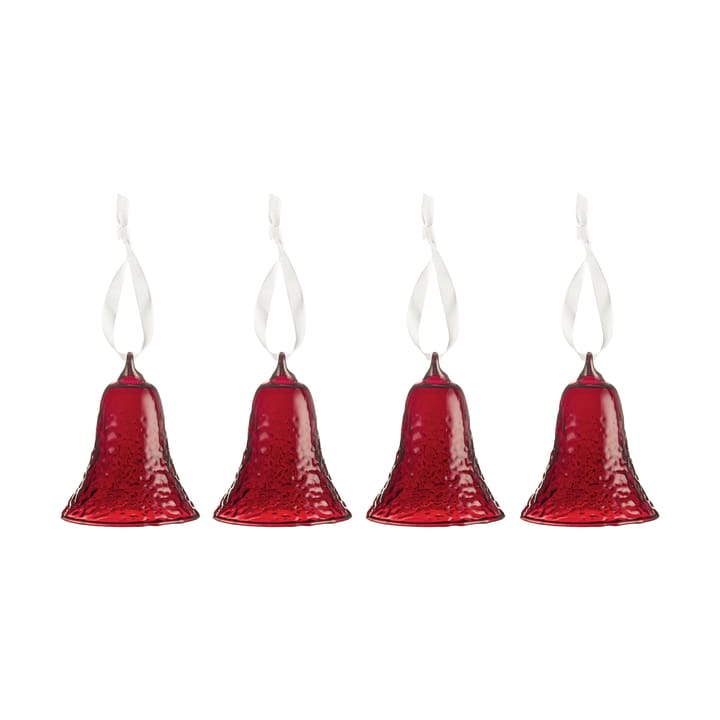 Gry bell clock 8 cm - Deep red - Cooee Design