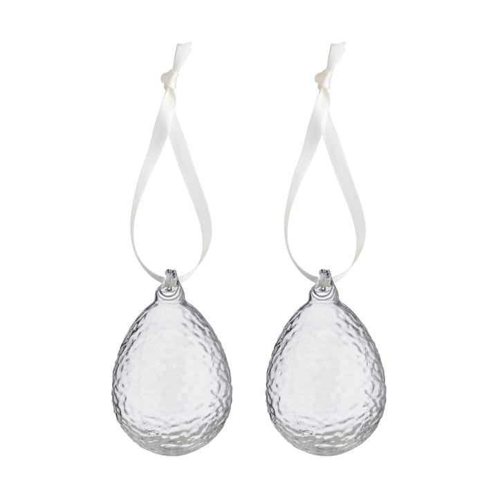 Gry egg Easter pendant 2-pack - Clear - Cooee Design