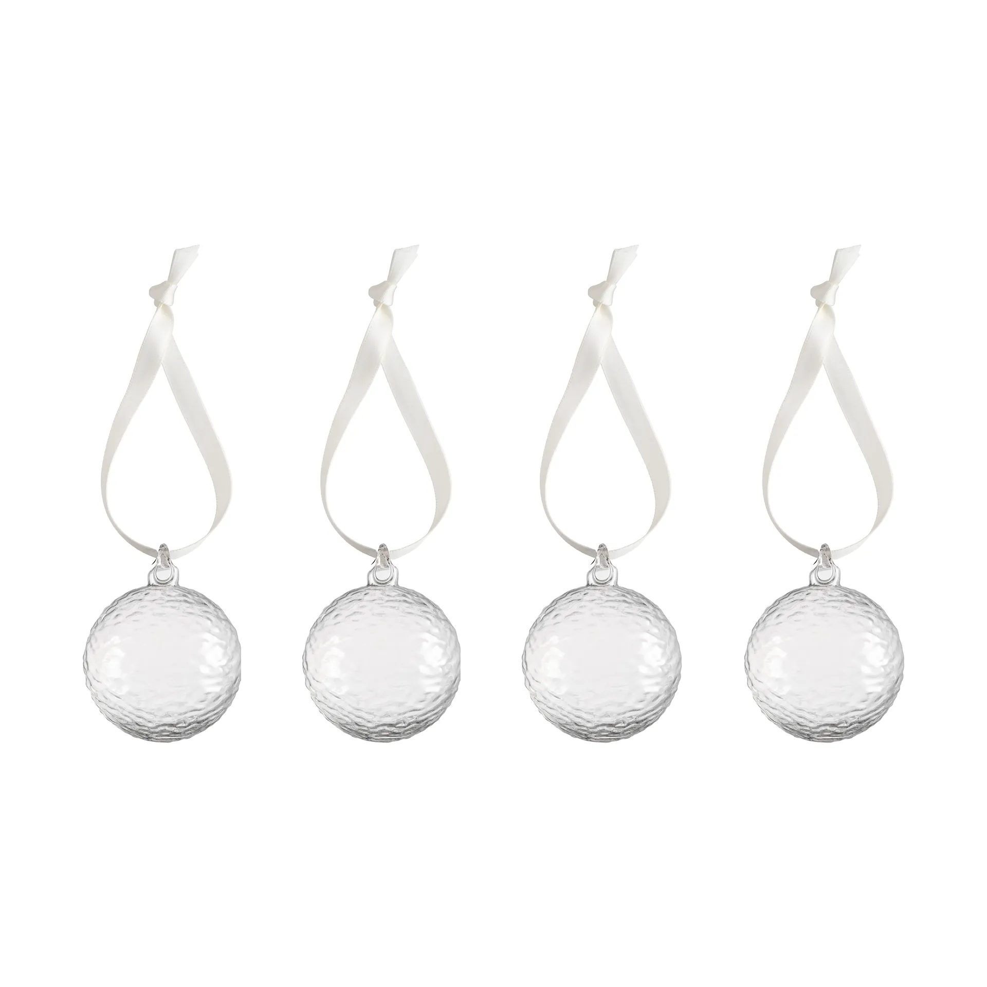 Gry Marble Christmas bauble Ø5 cm, Clear Cooee Design