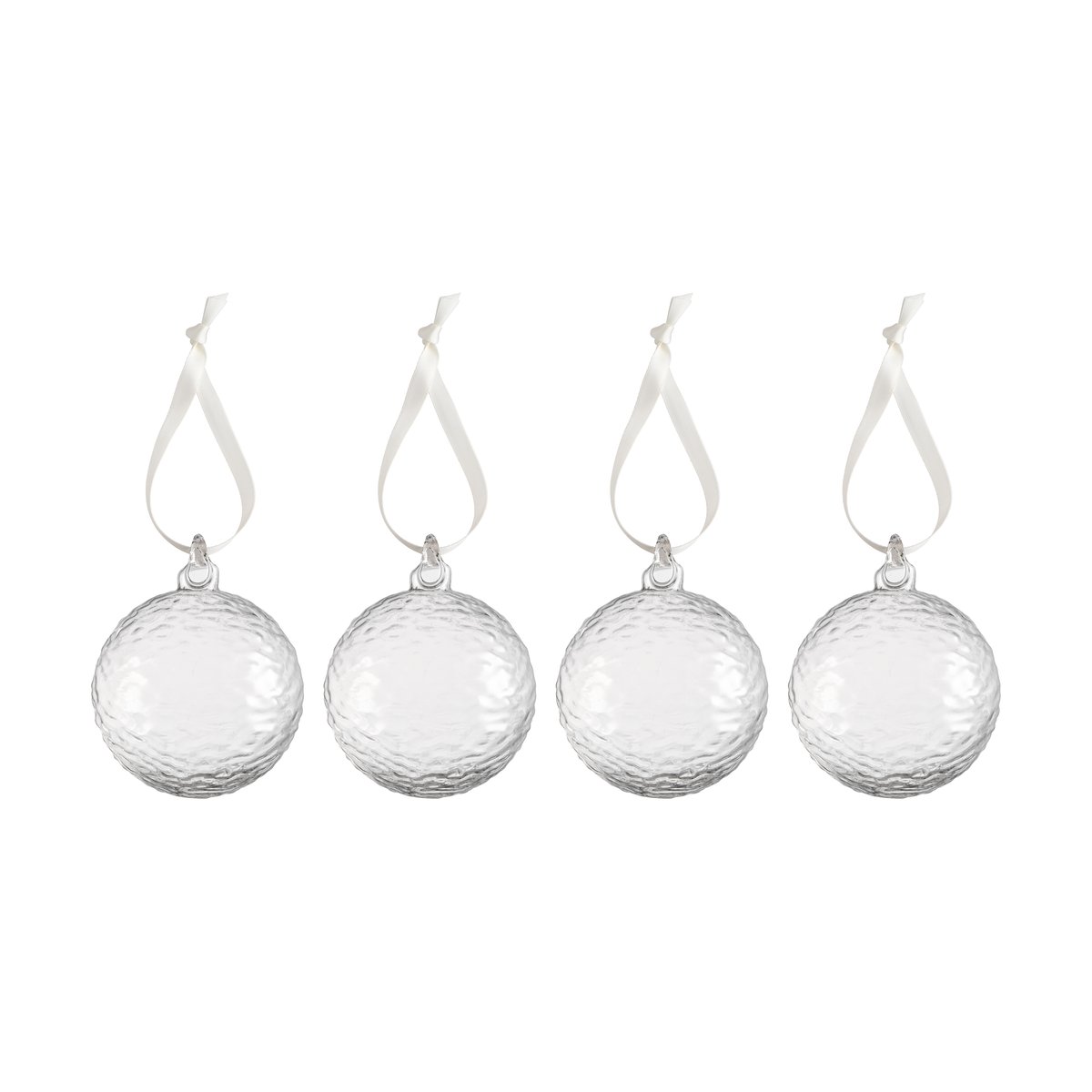 Cooee Design Gry Marble Christmas bauble o8 cm Clear