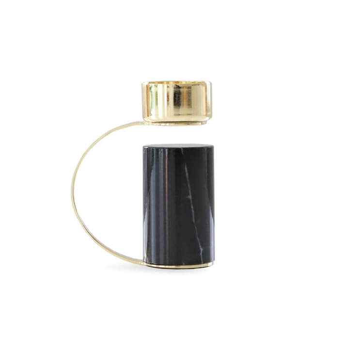 Heavy candle holder - nero marquina - Cooee Design