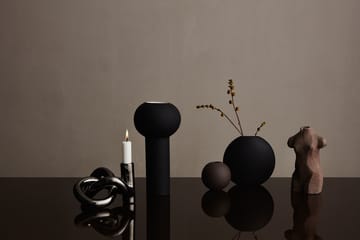 Lykke One candlestick - dark silver - Cooee Design