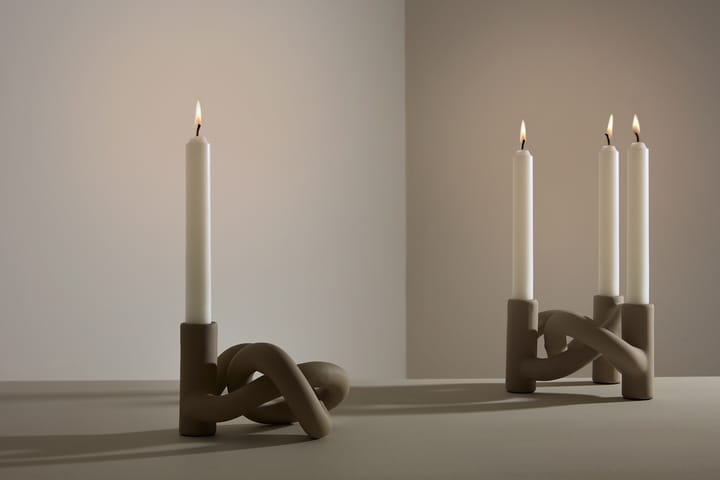 Lykke Three candle sticks - sand - Cooee Design