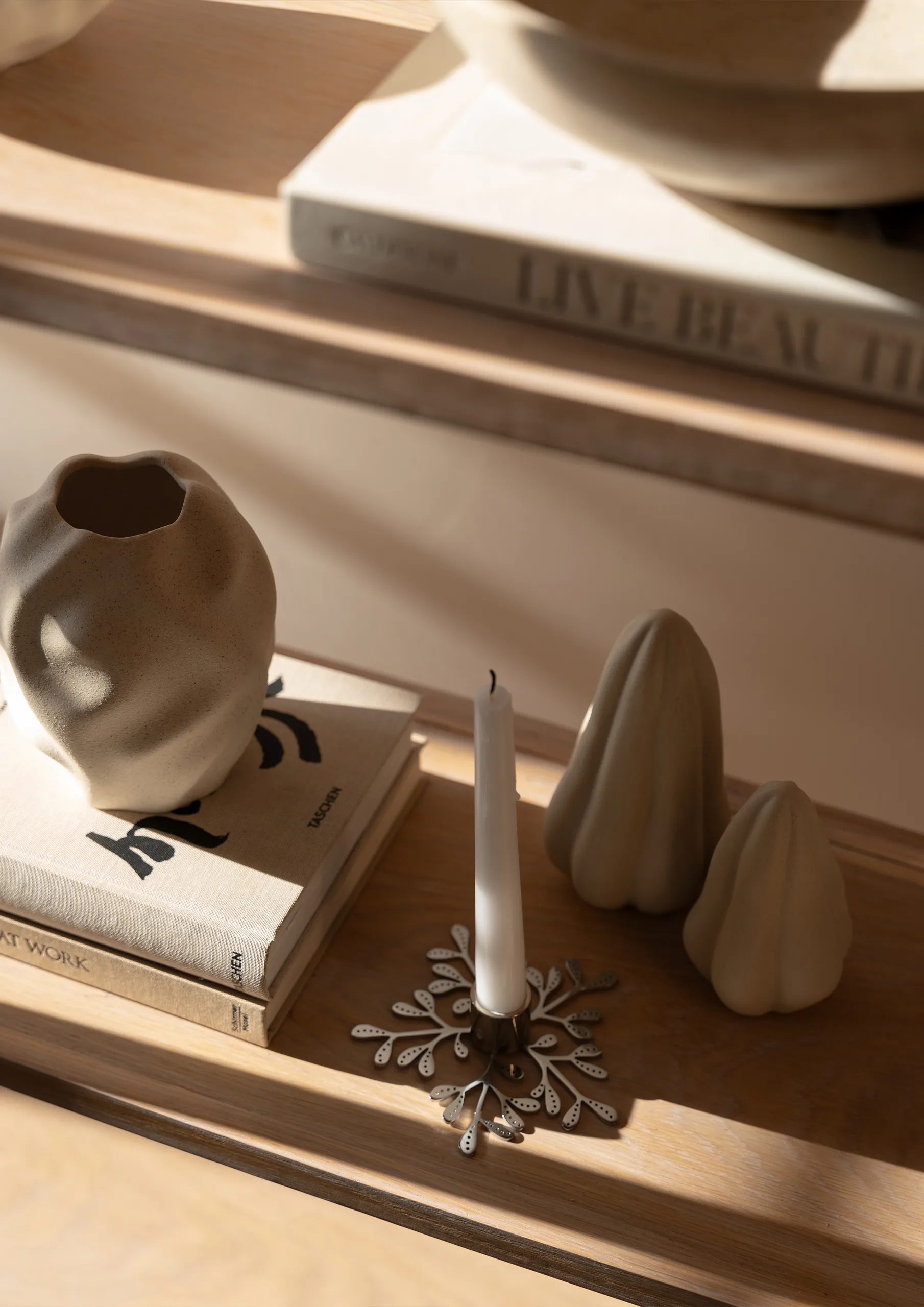 Mistletoe candle sticks, Rostfritt stål Cooee Design