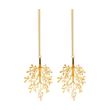 Mistletoe hanging decoration 2-pack - Brass 20 cm - Cooee Design