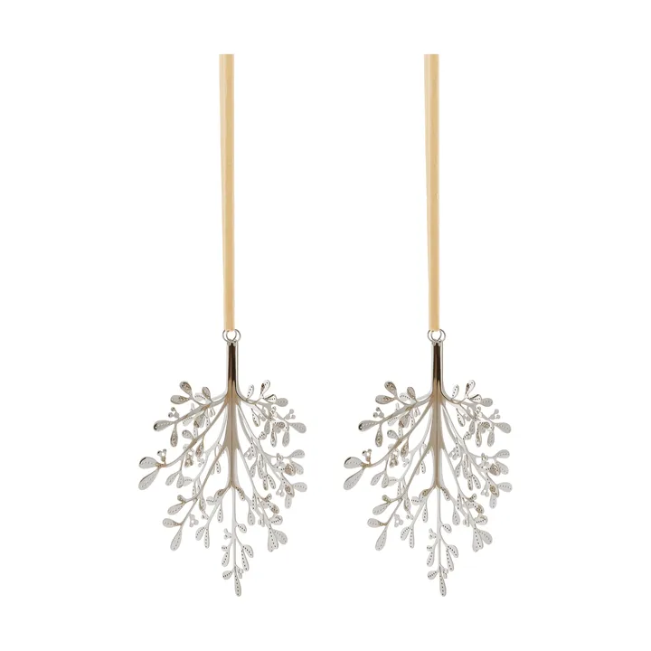 Mistletoe hanging decoration 2-pack - Stainless steel, 20 cm - Cooee Design